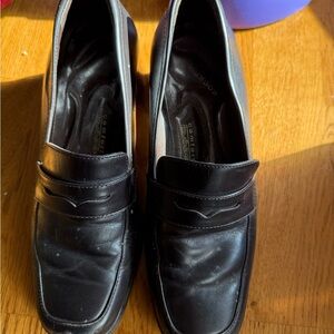 Rockport Black Leather Loafers Classic Flats